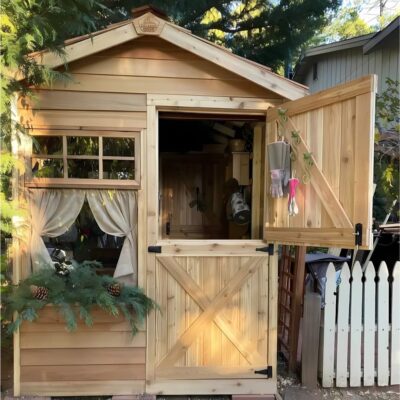 Cedarshed Gardener Small Gable Shed Kit Front View by – Image 13